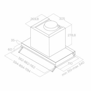 Elica - Páraelszívó BOXIN IX/A/90 inox