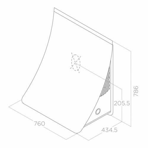 Elica - Páraelszívó NUAGE PAINTABLE/F/75