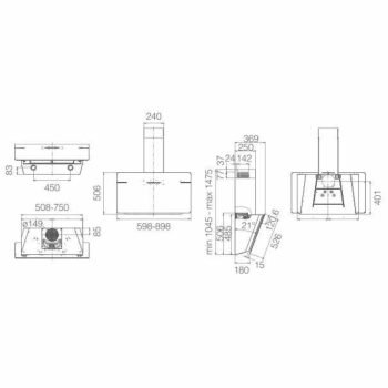 Elica - Páraelszívó L'ESSENZA BL/A/90