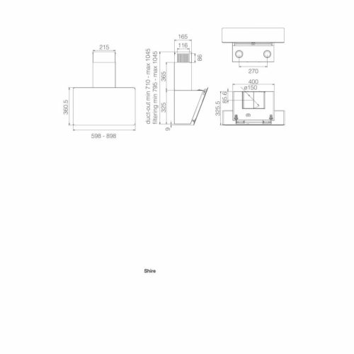 Elica - Páraelszívó SHIRE WH/A/60