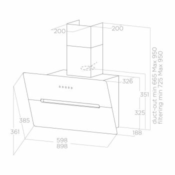 Elica - Páraelszívó WISE BL/A/90