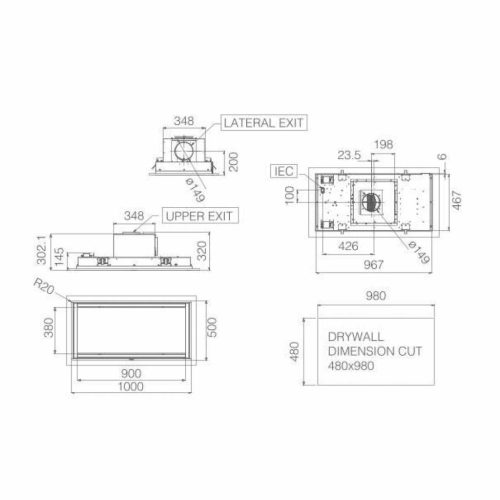 Elica - Páraelszívó ILLUSION H30 PAINT/A/100