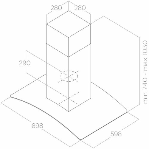 Elica - Páraelszívó REEF A ISLAND IX/A (60413710)