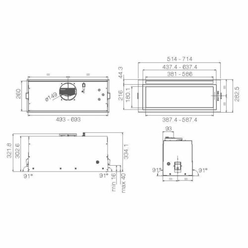 Elica - Páraelszívó LANE WH/A/72 fehér
