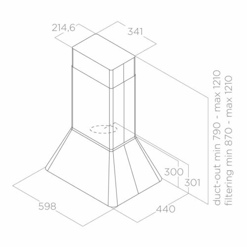 Elica - Páraelszívó IKONA BL/A/60