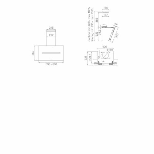 Elica - Páraelszívó SHY-S BL/A/60