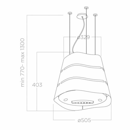 Elica - Páraelszívó WAVE UX BL MAT/F/51