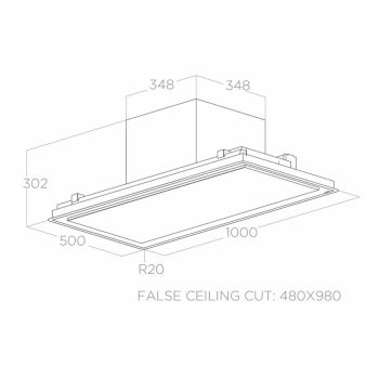   Elica - Páraelszívó ILLUSION NO MOTOR BL/A/100 motor nélkül