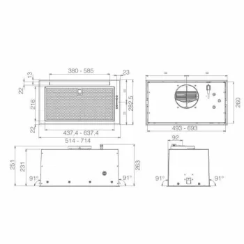 ELICA | Elica -Páraelszívó FOLD BL MAT/A/72