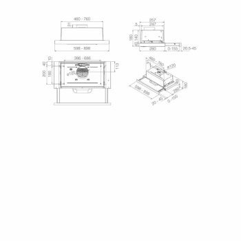 Elica - Páraelszívó ELITE 14 PLUS BL/A/60