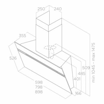 Elica - Páraelszívó STRIPE @ WH/A/80 PRF0199708