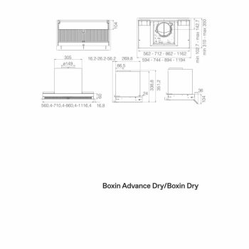 Elica - Páraelszívó BOXIN ADVANCE DRY @ IX/A/90 inox