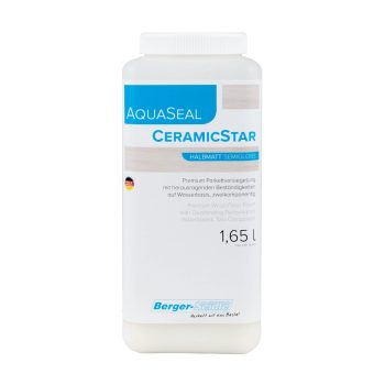   AquaSeal® CeramicStar - Kétkomponensű nagy kopásállóságú kerámia tartalmú parkettalakk - 1.65 Liter, ultramatt