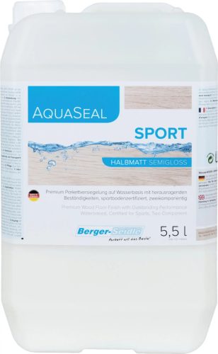 AquaSeal® Sport - Kétkomponensű parkettalakk sportpálya bevonására - 5.5Liter, selyemfényű