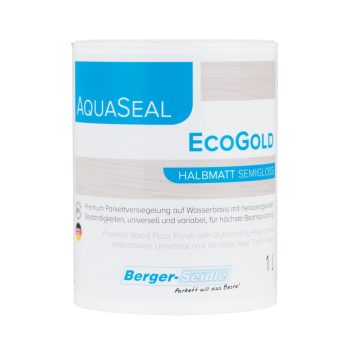   AquaSeal® EcoGold - Egykomponensű poliuretán nagy kopásállóságú parkettalakk - 1Liter, matt