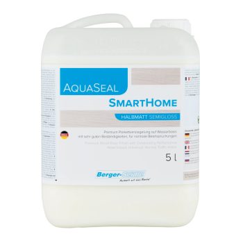   AquaSeal® SmartHome - Egykomponensű akrilát poliuretán parkettalakk normál igénybevételhez - 5Liter, ultramatt