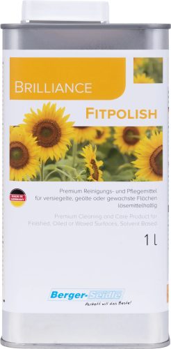 Brilliance Fitpolish - Viasztartalmú tisztító- és ápolószer olajozott padlókhoz, felhordás után polirozandó - Paletta 300 x 1 Liter