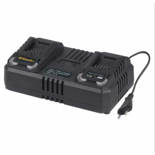 RIWALL dupla gyorstöltő 20 V-os (4,5 A), RAC 420 TWIN