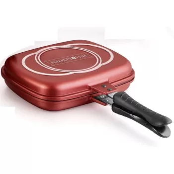Royalty Line Dupla Grill serpenyő, burgundy, 28 cm