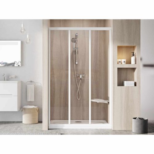 Supernova ASDP3-130 zuhanyajtó 198 fehér+transparent