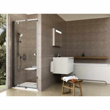 Pivot PDOP1-90 zuhanyajtó krómhatású+transparent