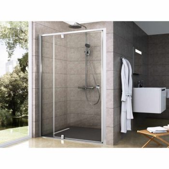 Pivot PDOP2-100 zuhanyajtó szatén+transparent