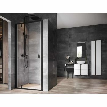 Nexty NDOP1-90 zuhanyajtó fekete+transparent