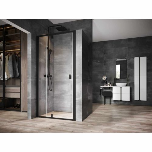 Nexty NDOP2-110 zuhanyajtó fekete+transparent