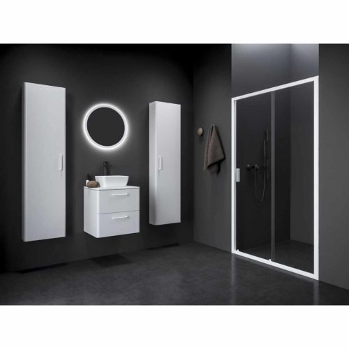 Blix II NBLDP2 110 zuhanyajtó matt fehér+transparent