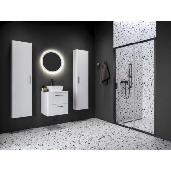 Blix II NBLDP2 120 zuhanyajtó fekete+transparent