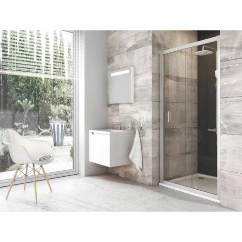 Blix BLDP2-100 zuhanyajtó krómhatású+transparent