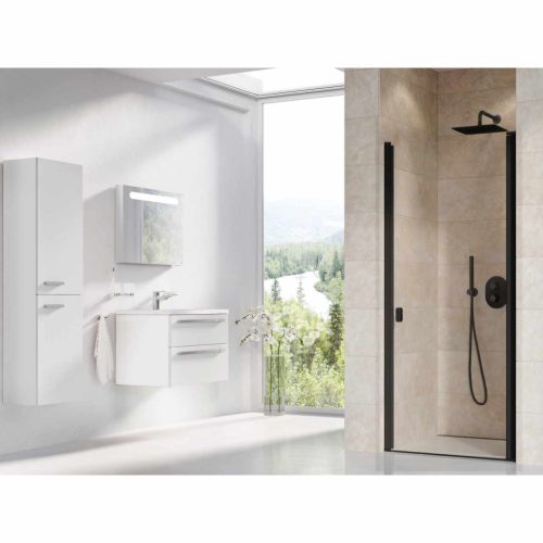 Chrome CSD1-90 zuhanyajtó fekete+transparent