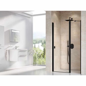 Chrome CSD2-110 zuhanyajtó fekete+transparent