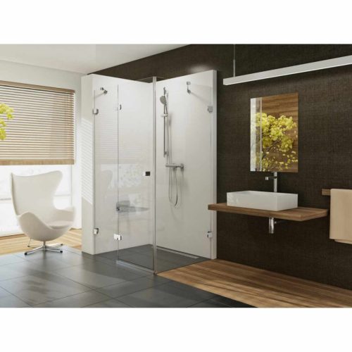 Brilliant BSDPS-80 bal zuhanykabin króm+transparent