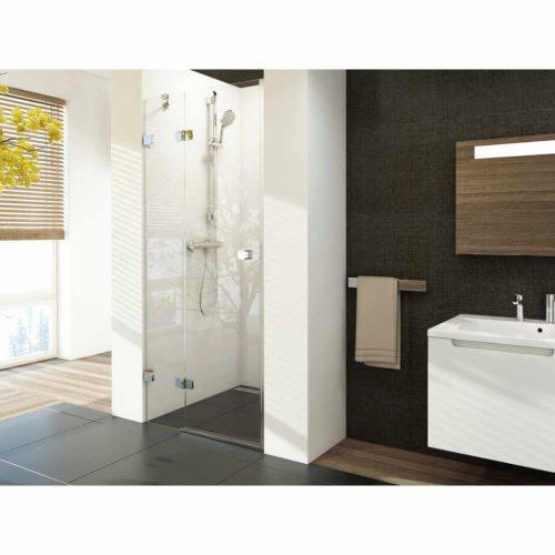 Brilliant BSD2-80 A-bal zuhanyajtó króm+transparent, (790-805)