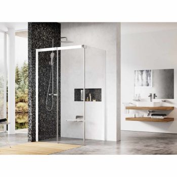 Matrix MSDPS 110x80 zuhanykabin bal fehér+transparent