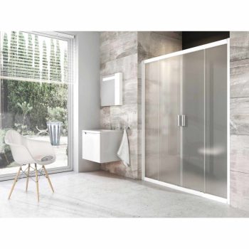 Blix BLDP4-130 zuhanyajtó fehér+grape *