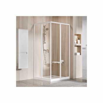 Supernova SRV2-80 195 S zuhanykabin fehér+transparent