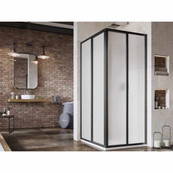 Supernova SRV2+SRV2 90x90 195 S zuhanykabin fekete+pearl