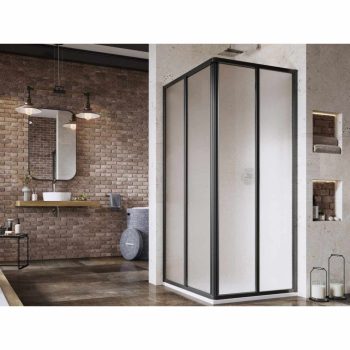 Supernova SRV2+SRV2 90x90 195 S zuhanykabin fekete+grape