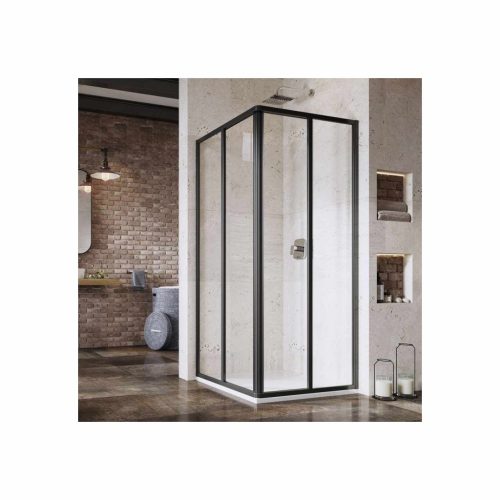 Supernova SRV2-100 195 S zuhanykabin fekete+transparent