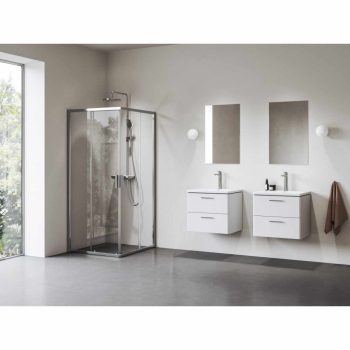 Blix II NBLRV2 80x80 zuhanykabin krómhatású+transparent