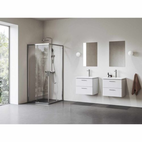 Blix II NBLRV2 80x80 zuhanykabin krómhatású+transparent