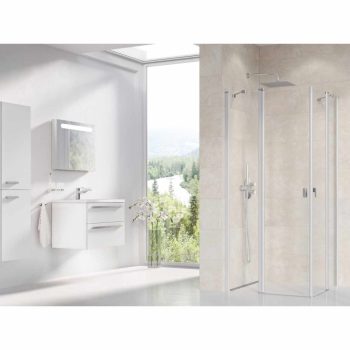 Chrome CRV2-90 zuhanykabin (szatén+transparent)