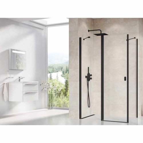 Chrome CRV2-110 zuhanyajtó fekete+transparent