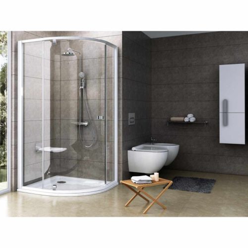 Pivot PSKK3 80x80 zuhanykabin fehér/króm+transparent