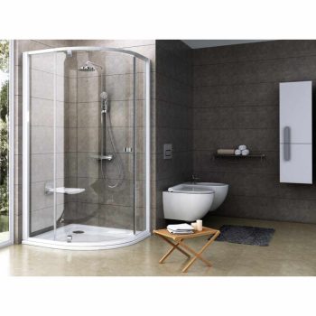 Pivot PSKK3 90x90 zuhanykabin fehér/króm+transparent