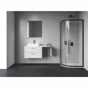 Blix II NBLCP4 90x90 zuhanykabin fekete+transparent