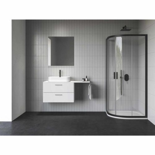 Blix II NBLCP4 90x90 zuhanykabin fekete+transparent