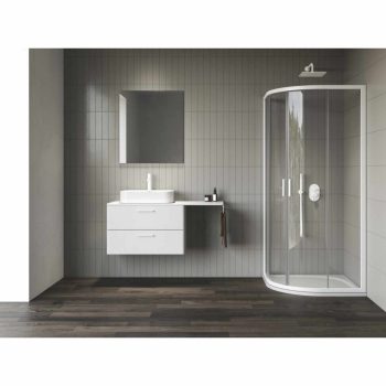 Blix II NBLCP4 90x90 zuhanykabin matt fehér+transparent